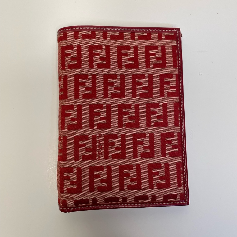 Authentic Fendi canvas short wallet